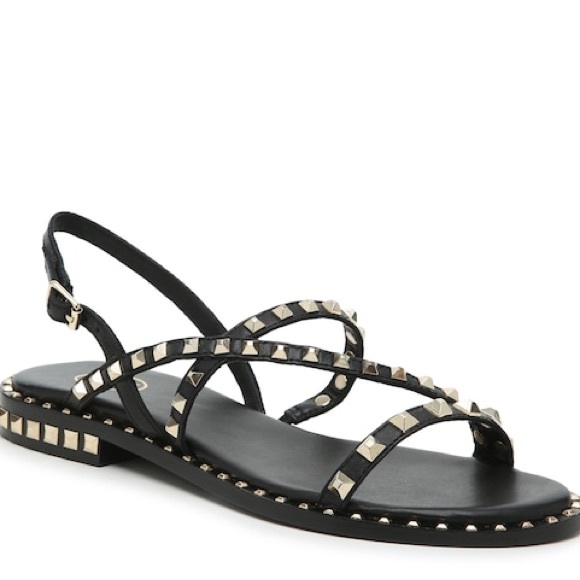 Ash Peace Studded Slingback Leather Sandals 38 - Picture 2 of 12